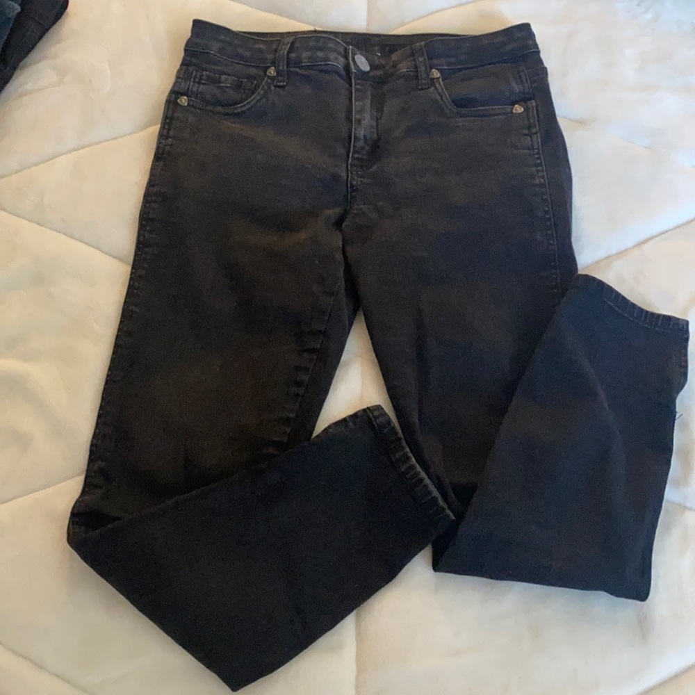 Black ankle slit jeans - Picture 2 of 7